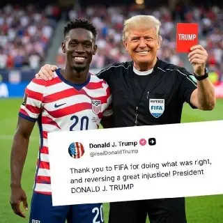 FIFA сняла дисквалификацию с игрока США после звонка Трампа