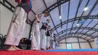 Лобненские тхэквондисты проводят летние сборы в Подмосковье