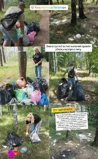 Жители Новых Котельников убрали лес и обновили лестницу