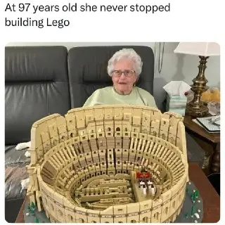 97-летняя Мэри покоряет LEGO-шедевры: удивительная история