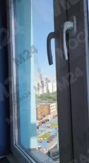 Пожар в жилом доме на улице Авиаторов в районе Солнцево: горят четыре балкона