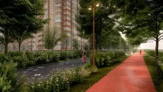 В Долгопрудном появится уникальная пешеходная зона с дождевым садом