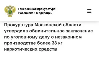 В Дмитрове судят пятерых наркодельцов за 38 кг метадона