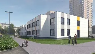 Продолжается строительство детского сада «Золотой петушок»
