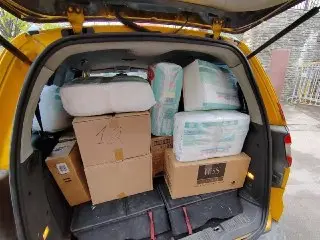 Прихожане храма собрали гуманитарную помощь для госпиталей
