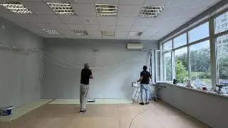 Завершение ремонта конференц-зала библиотеки в Люберцах в августе