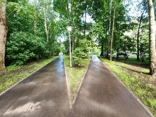 В Черноголовке завершено благоустройство пешеходной зоны на ул. Первой