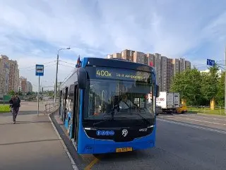 Электробусы начали курсировать на маршруте 400к до метро «Сходненская»