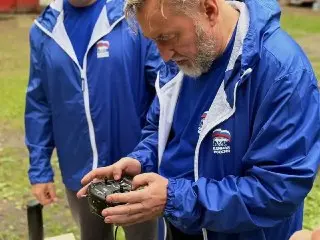 Пенсионер Андрей Жирнов снова в волонтёрской смене в Курске