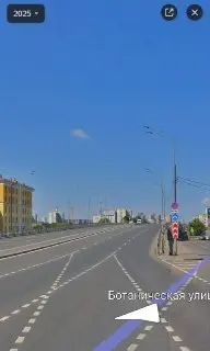 Выделенная полоса для общественного транспорта на Алтуфьевском путепроводе