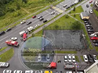Пожар на Вертолетной: квартира на 6 этаже в огне