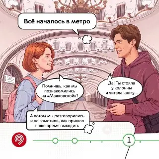 В Москве на станции «Маяковская» прошли свадьбы в метро