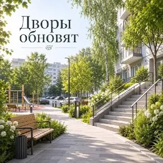 Благоустройство дворов в Кунцево: новые лестницы и парки