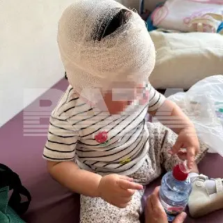 Велосипедист сбил годовалую девочку на детской площадке