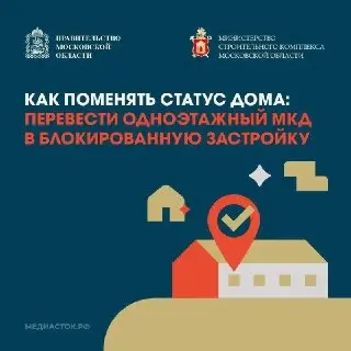 Шесть домов в Подмосковье получили статус блокированной жилой застройки