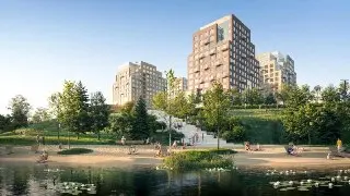 Благоустройство набережной и жилого комплекса в квартале 183