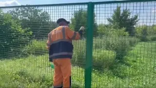Обновление площадки для выгула собак на Лухмановской