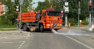 Проверка инцидента с поливомоечной машиной в Реутове