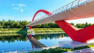 Новый мост соединит парк «Фили» и Мневникову пойму с красной аркой