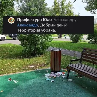 Детская площадка очищена от мусора: Префектура приняла меры