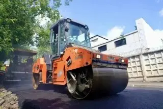 Завершение ремонта дороги на улице Пограничной в Сергиевом Посаде