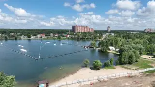Началось строительство лодочной станции на Коренёвском карьере