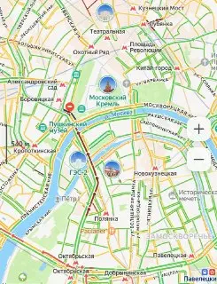 Центр Москвы: движение ограничено на Боровицкой площади и Новоарбатском мосту