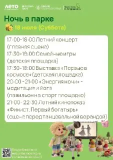«Ночь в парке»: концерт, кино и релакс в Ступино