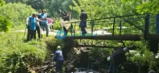 Уборка берегов реки Гвоздянка: экологи и волонтеры в действии