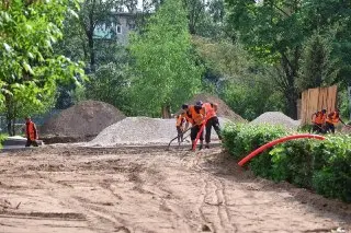Обновление сквера имени Авдеева: новые дорожки и площадки