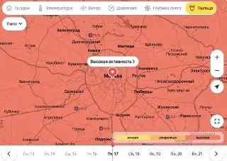 Максимальная аллергоопасность в Москве: пиковая активность пыльцы