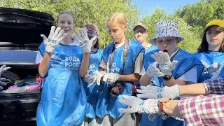 Озёрное водохранилище очищено: волонтёры провели уборку