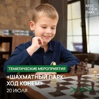 Шахматный праздник: мероприятия в парках Подмосковья 20 июля