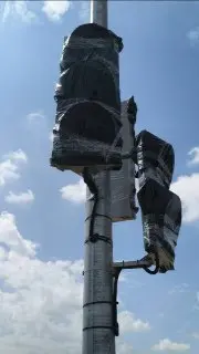 В 6-м микрорайоне установлен первый светофор
