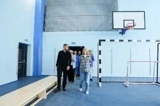 Спортивный зал школы № 14 готовится к открытию в День знаний