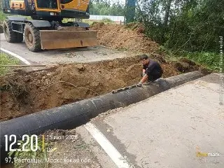 В Растовцах завершено устранение подтоплений с помощью новой трубы