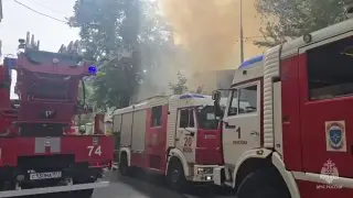 Пожар на усадьбе Нарышкиных: площадь возгорания 250 м²