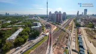 Собянин проконтролировал строительство новой эстакады в Москве