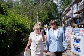 Строительство нового детского сада в Дзержинском: обновление фасада