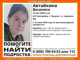 Пропажа 13-летней девочки в Подмосковье: поиски продолжаются