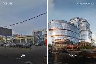 Новый Бизнес-Центр на Сущевском Валу: Два Башни и Ресторан