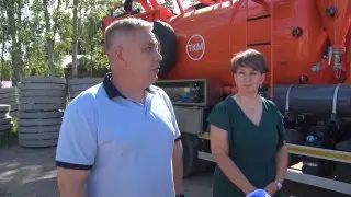 ЗАО «Водоканал» обновляет парк техники: новые экскаваторы и илосос