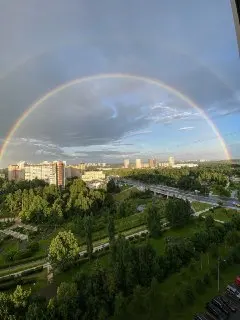 Двойная радуга: удивительное природное явление после дождя