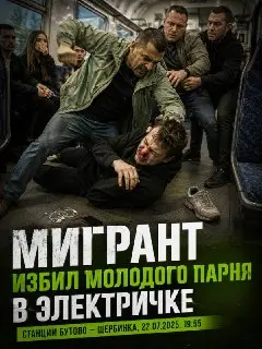 Мигрант напал на молодого человека в электричке: подробности инцидента