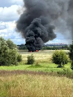 Учебно-боевой самолет потерпел аварию в Подмосковье