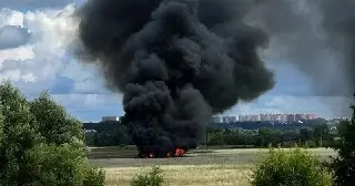 Учебно-боевой самолет потерпел крушение под Звенигородом