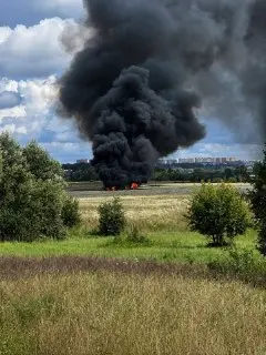Тренировочный военный самолёт разбился под Звенигородом