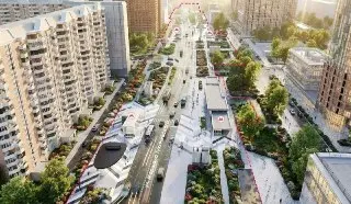 Благоустройство улицы Маршала Тухачевского к открытию метро