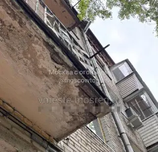 Жители Люберец недовольны отсутствием ремонта балкона