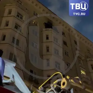 Повторный пожар в центре столицы: экстренные службы на месте
